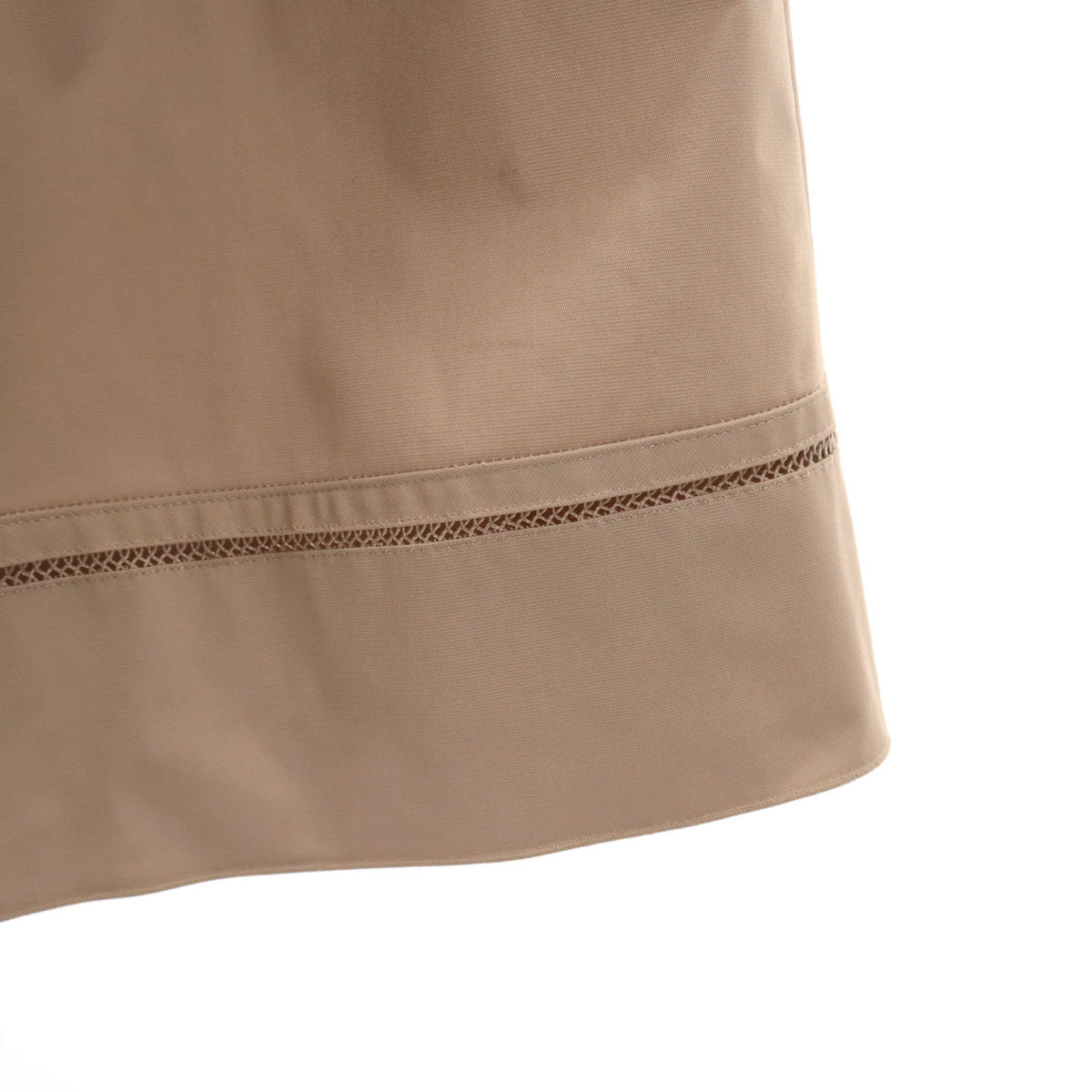 FOXEY NEW YORK フォクシーニューヨーク 日本製 ミディ丈 フレアスカート 38 ベージュ レディース