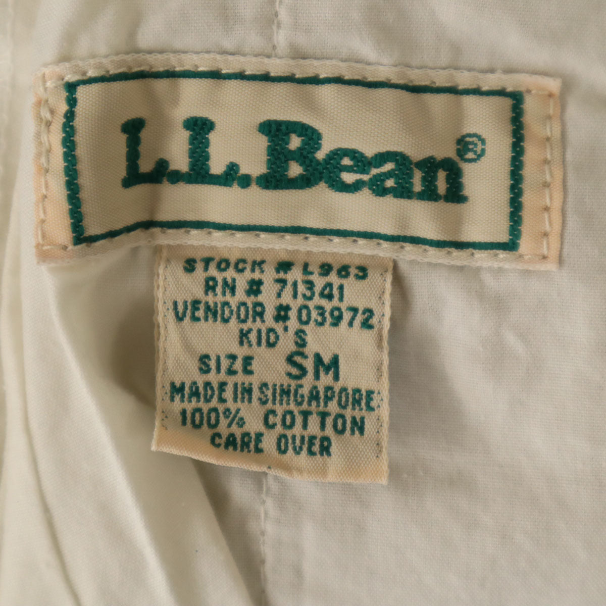 L.L.Bean エルエルビーン 80s 90s オールド ショートパンツ SM グレージュ アウトドア キッズ