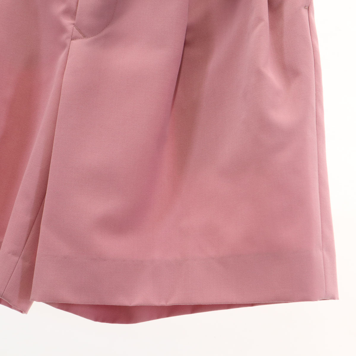 未使用 AURALEE オーラリー 日本製 ウール タック ショートパンツ 0 ピンク レディース