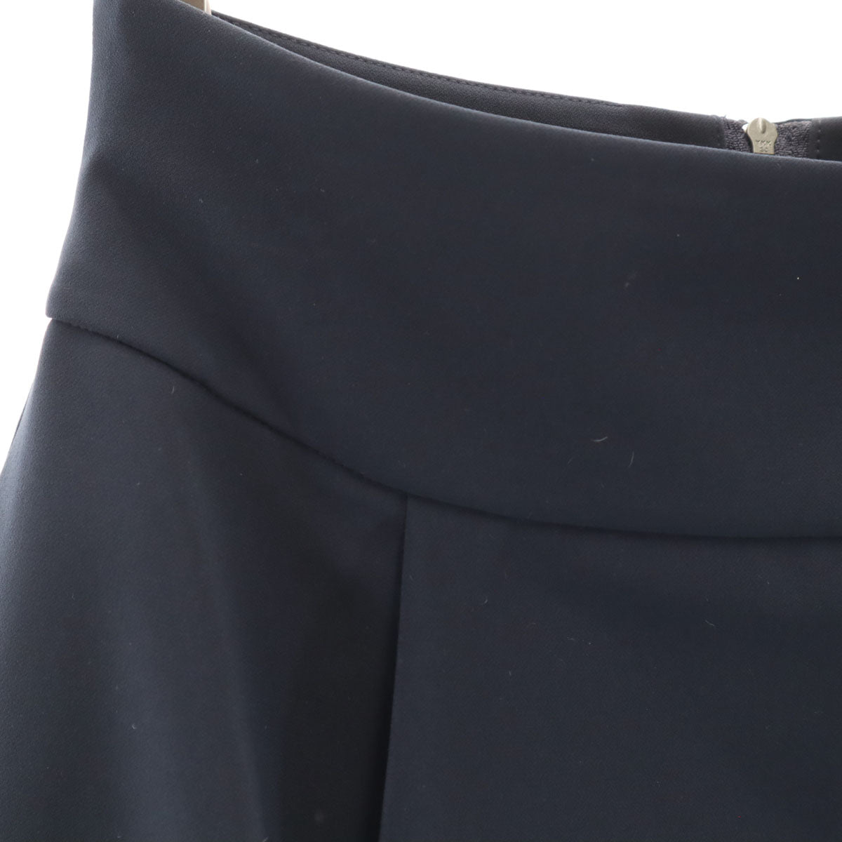 FOXEY NEW YORK フォクシーニューヨーク 日本製 ミディ丈 ラップスカート 40 濃紺 レディース