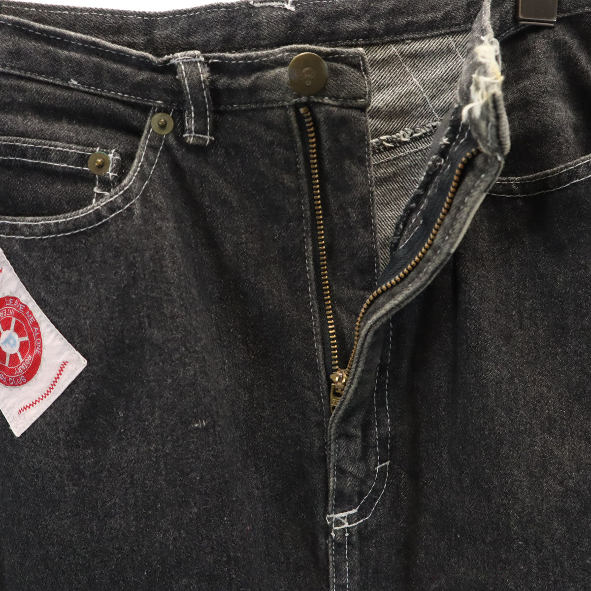 PINK HOUSE ピンクハウス ロング丈 デニムスカート ブラック レディース