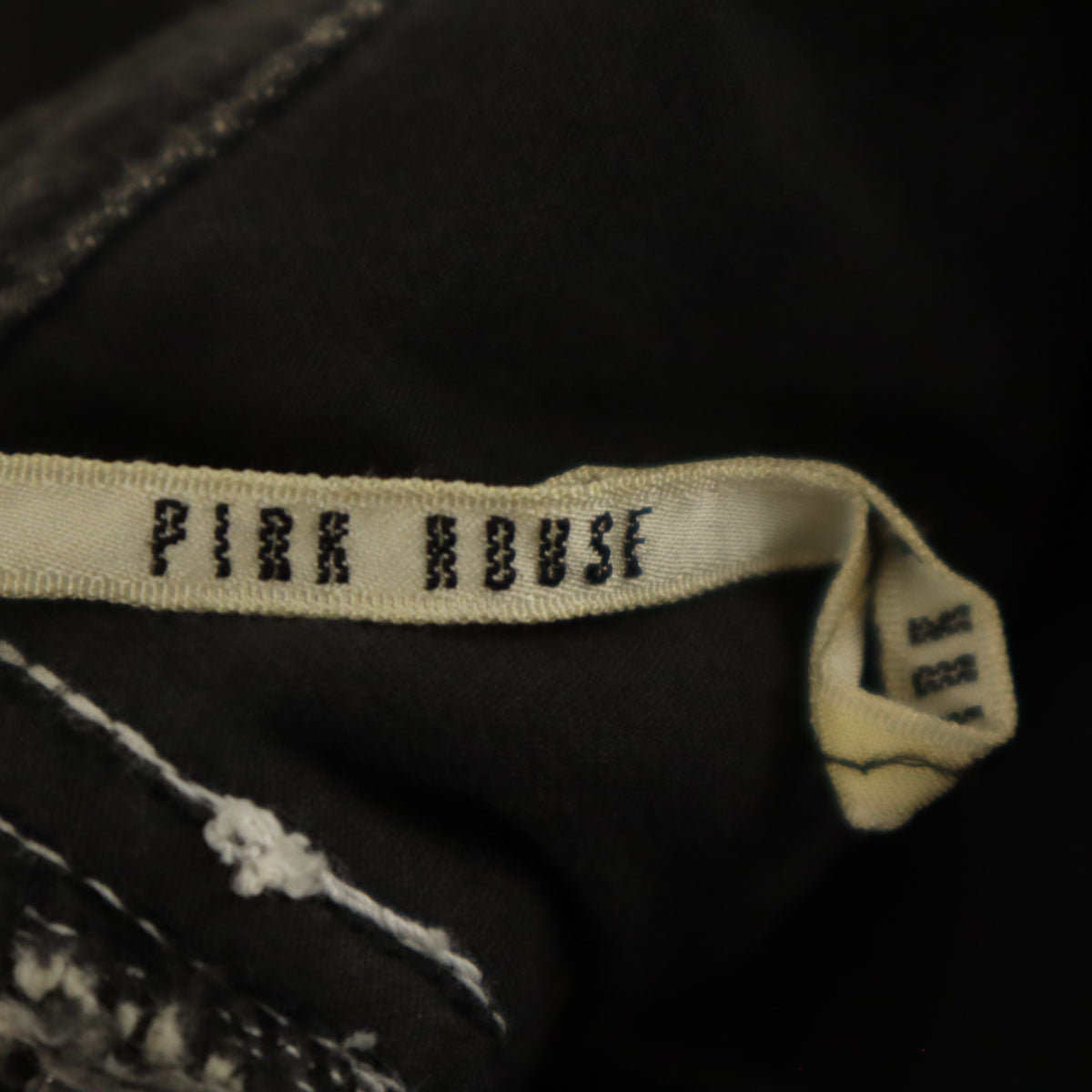 PINK HOUSE ピンクハウス ロング丈 デニムスカート ブラック レディース