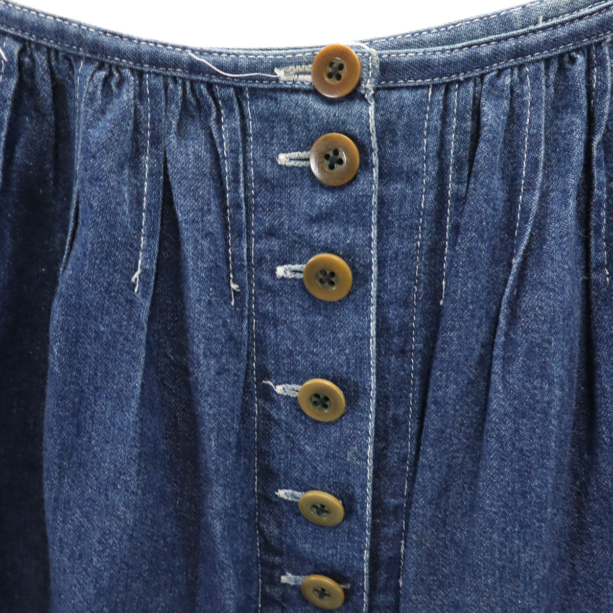 PINK HOUSE ピンクハウス ミモレ丈 デニムスカート ブルー系 レディース