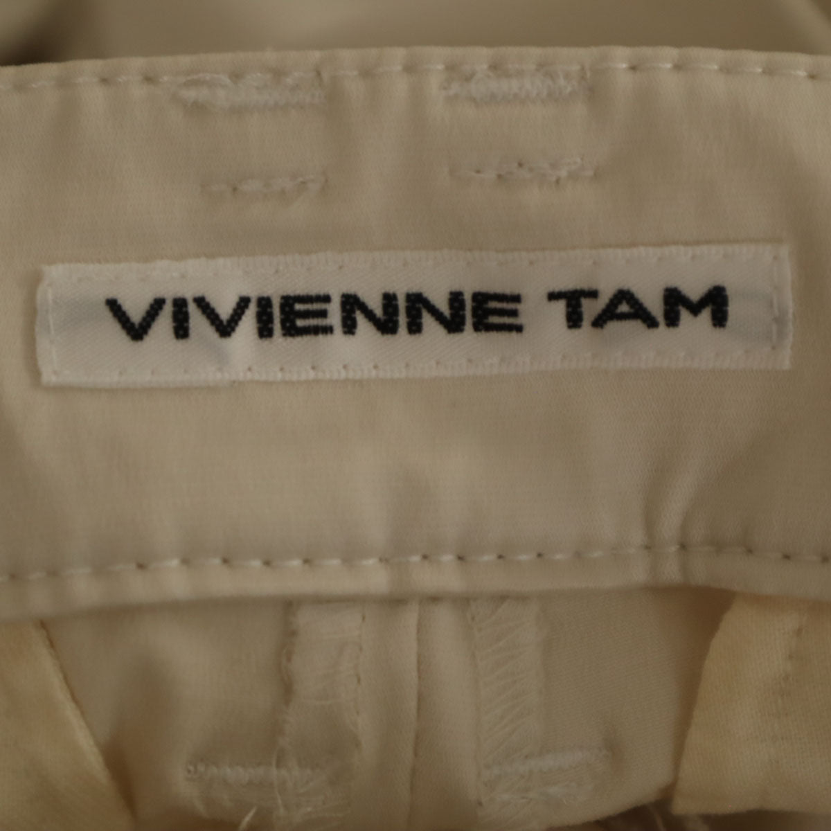 VIVIENNE TAM ヴィヴィアンタム 日本製 クロップドパンツ XS オフホワイト レディース