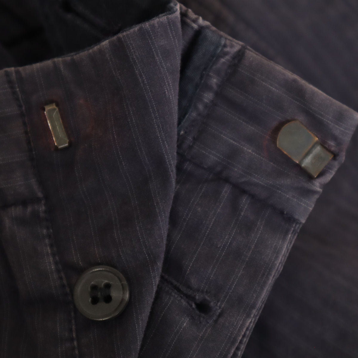 MARNI at H&M マルニアットエイチアンドエム ストライプ柄 ショートパンツ 46 チャコール メンズ