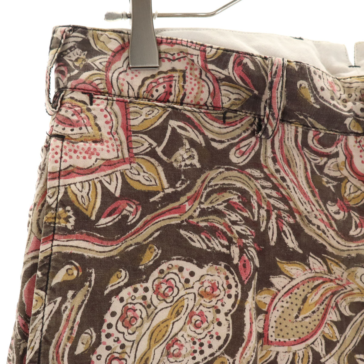 Engineered Garments エンジニアードガーメンツ USA製 総柄 ショートパンツ W30 ブラウン シンチバック メンズ