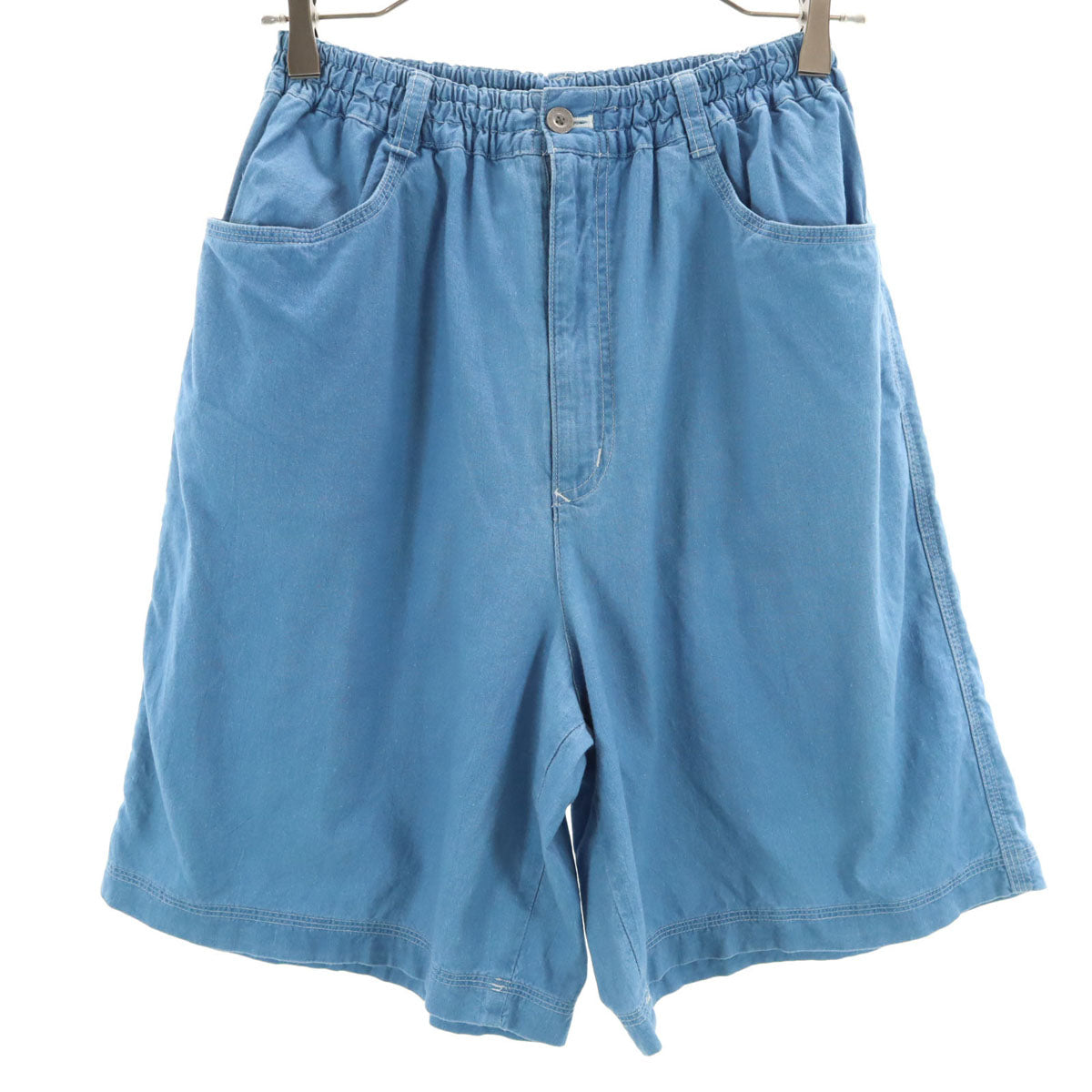 HAI SPORTING GEAR ハイスポーティングギア 90s オールド シャンブレー ショートパンツ M ブルー イッセイミヤケ レディース HAI SPORTING GEAR ハイスポーティングギア 90s オールド シャンブレー