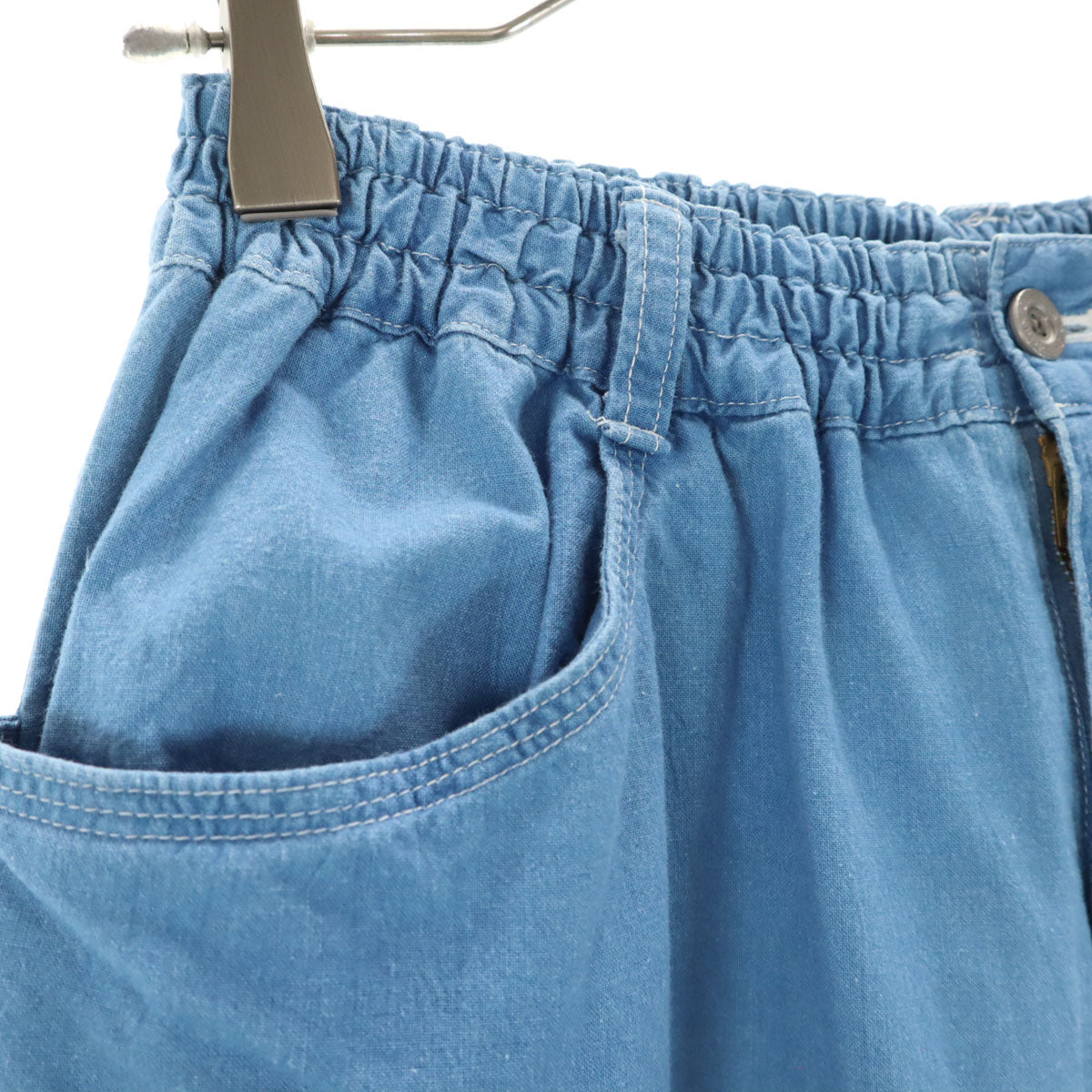 HAI SPORTING GEAR ハイスポーティングギア 90s オールド シャンブレー ショートパンツ M ブルー イッセイミヤケ レディース