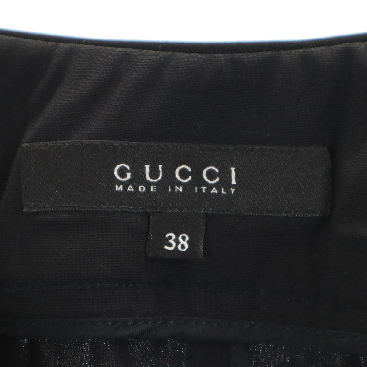 GUCCI グッチ イタリア製 ミディ丈 タイトスカート 38 ブラック レディース