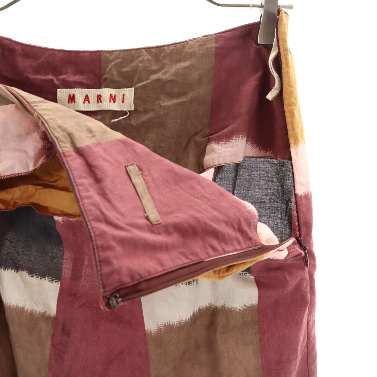 MARNI マルニ イタリア製 総柄 ミディスカート 42 マルチ レディース