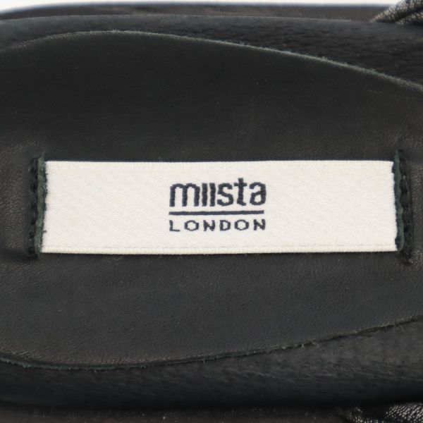 未使用 ミスタ リボンフラット サンダル 37 ブラック MIISTA レディース