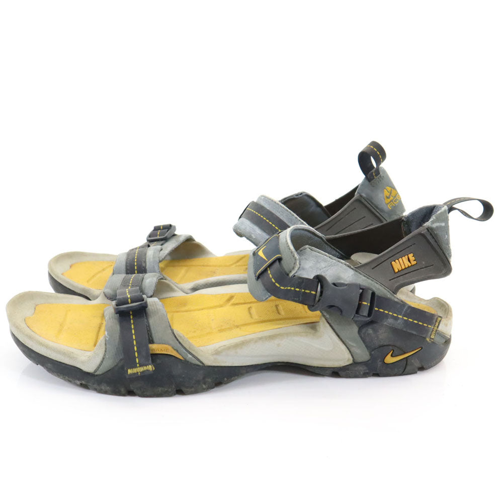 ナイキ ACG ストラップランナー7 サンダル 28 グレー×ブラック NIKE メンズ