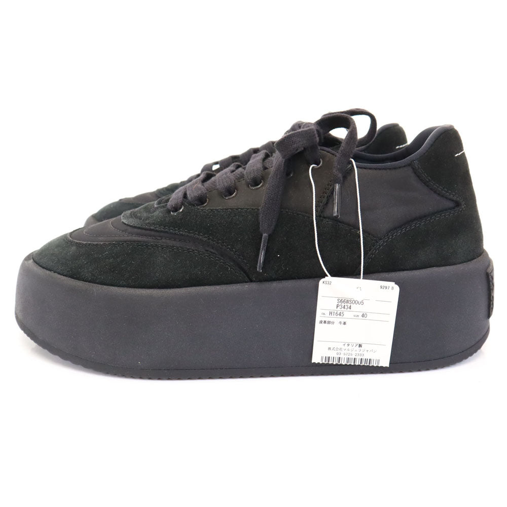 エムエムシックス メゾンマルジェラ 未使用 イタリア製 プラットフォーム スニーカー 40 ブラック レディース