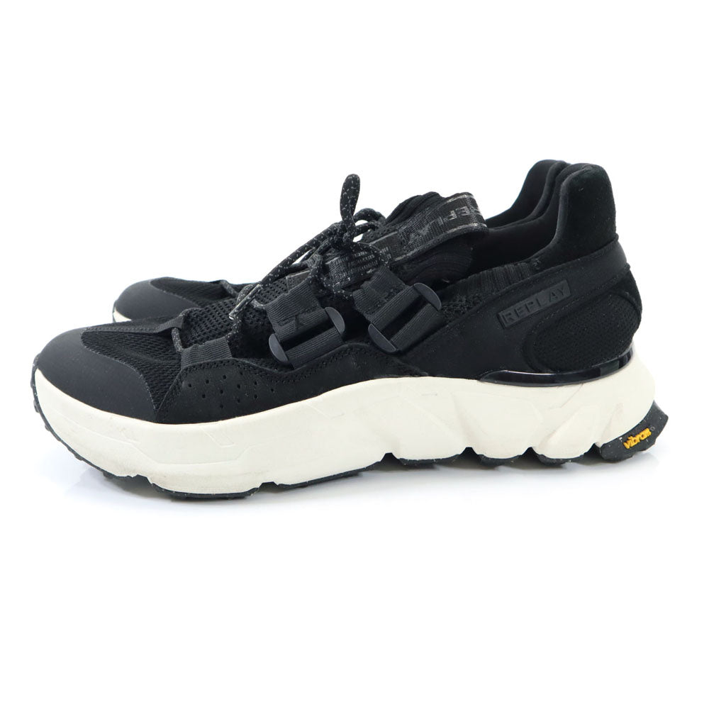 リプレイ ビブラムソール スニーカー 46 ブラック REPLAY メンズ