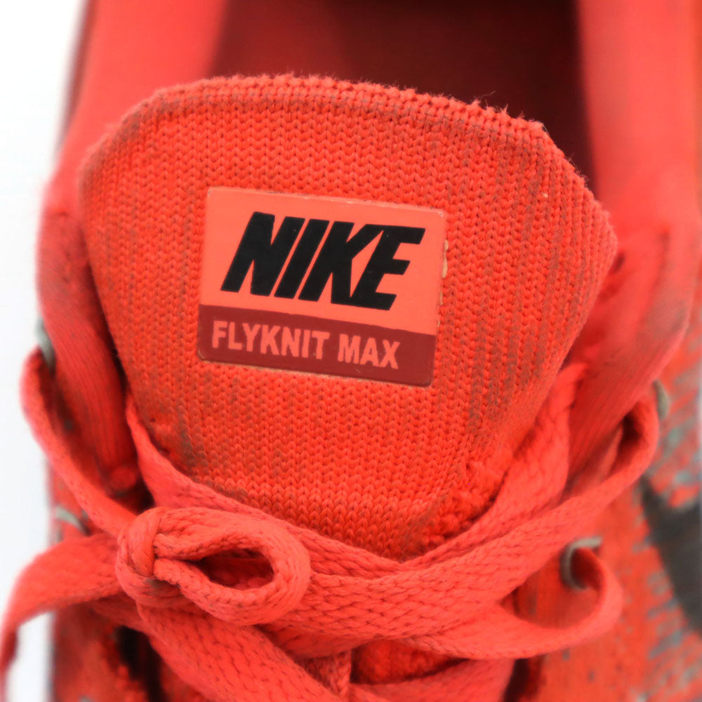 NIKE ナイキ フライニットマックス スニーカー 27 オレンジ メンズ