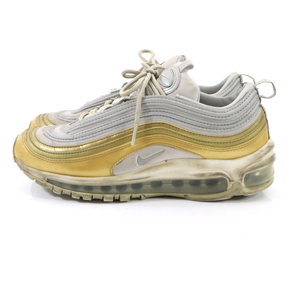 NIKE ナイキ エアマックス97 スニーカー 25 ゴールド×シルバー メンズ