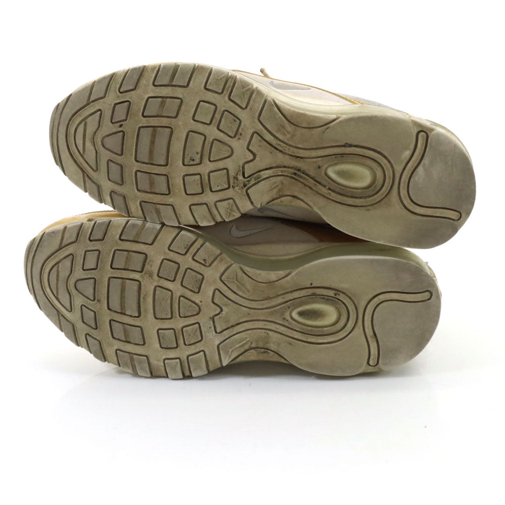 NIKE ナイキ エアマックス97 スニーカー 25 ゴールド×シルバー メンズ