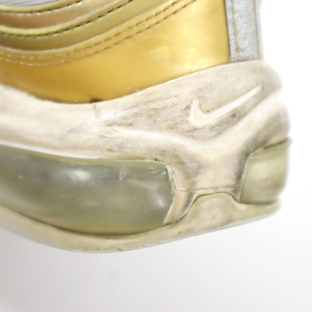 NIKE ナイキ エアマックス97 スニーカー 25 ゴールド×シルバー メンズ