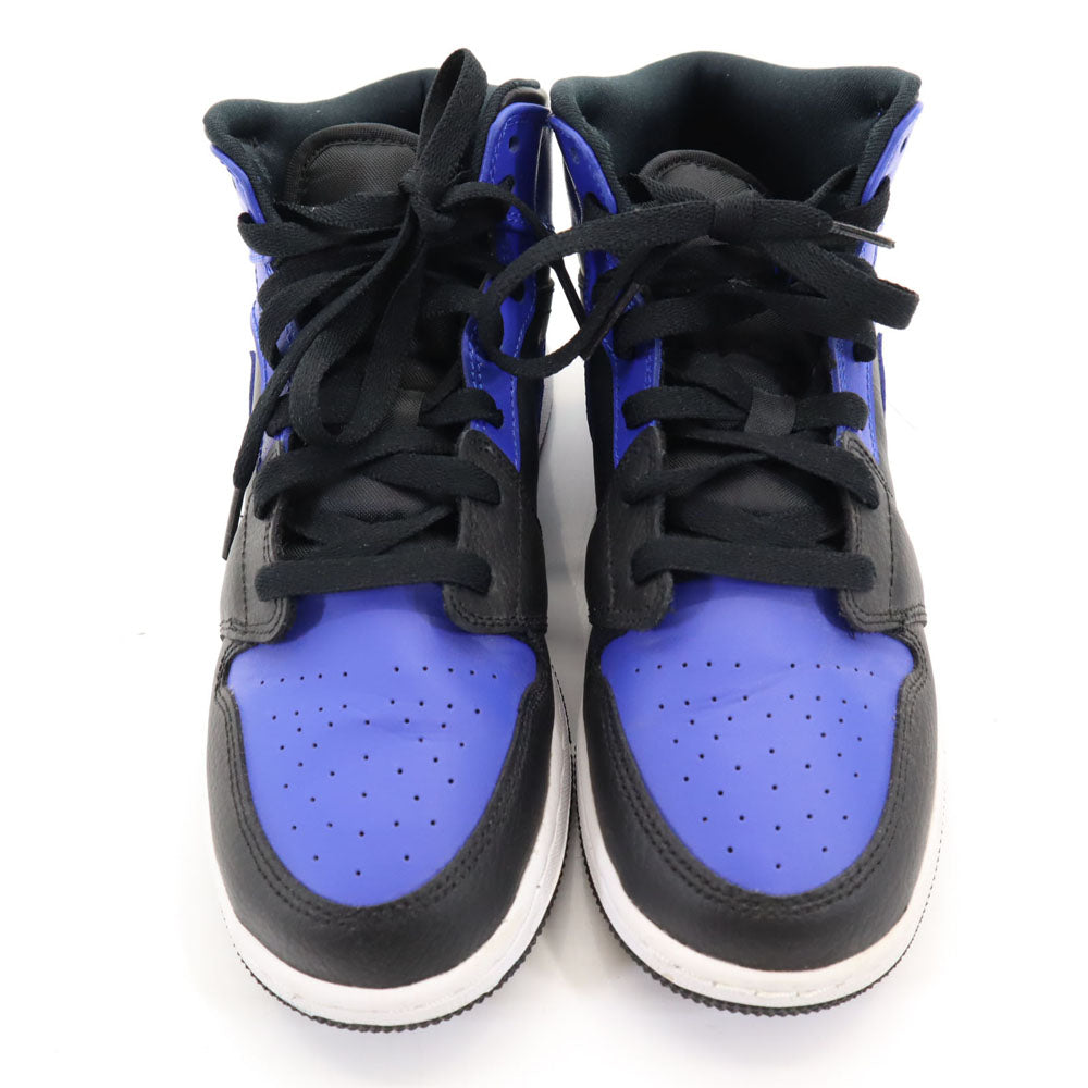 NIKE ナイキ エアージョーダン 1 ミッド スニーカー 24 ブルー AIR JORDAN 1 MID GS 554725-077 レディース
