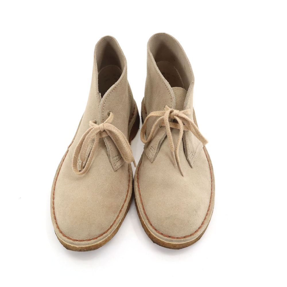 クラークス オリジナルス スエードレザー デザート チャッカブーツ GB 4 1/2 グレージュ クレープソール レディース