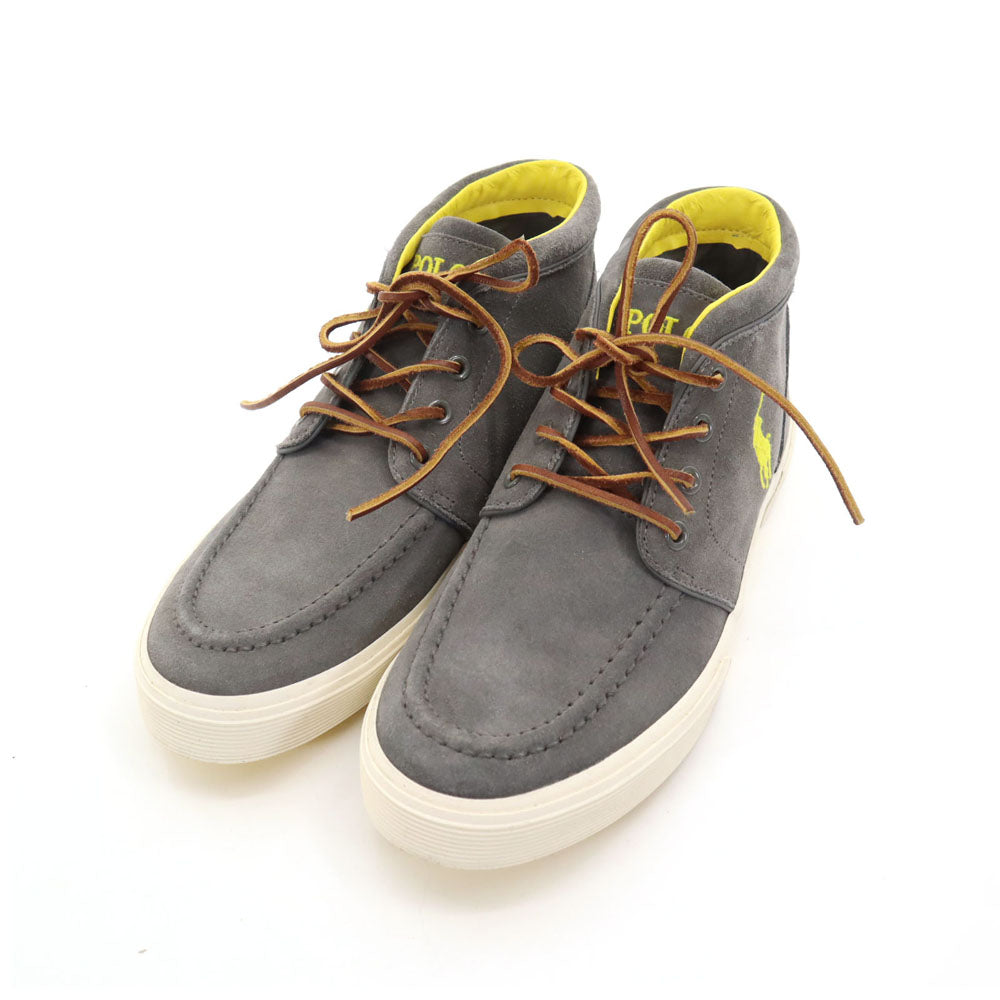 POLO RALPH LAUREN ポロラルフローレン スエードレザー スニーカー UK 7.5 グレー シューズ メンズ