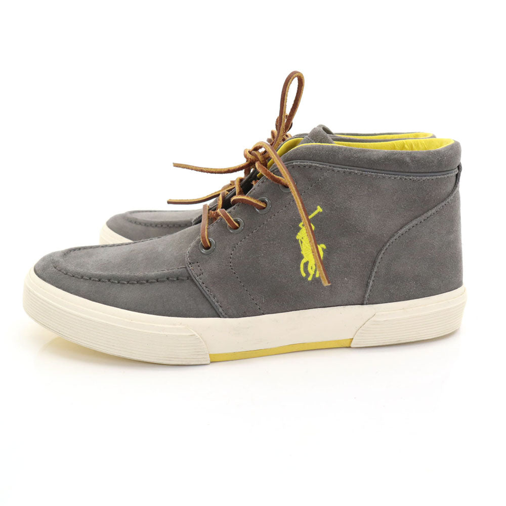 POLO RALPH LAUREN ポロラルフローレン スエードレザー スニーカー UK 7.5 グレー シューズ メンズ