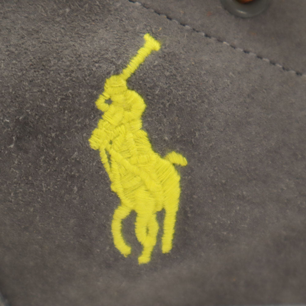 POLO RALPH LAUREN ポロラルフローレン スエードレザー スニーカー UK 7.5 グレー シューズ メンズ