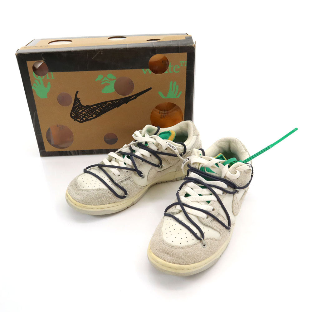 NIKE ナイキ オフホワイト コラボ ダンク ロー スニーカー 27.5 ホワイト 他 x OFF-WHITE DJ0950-115 DUNK LOW 箱付き メンズ
