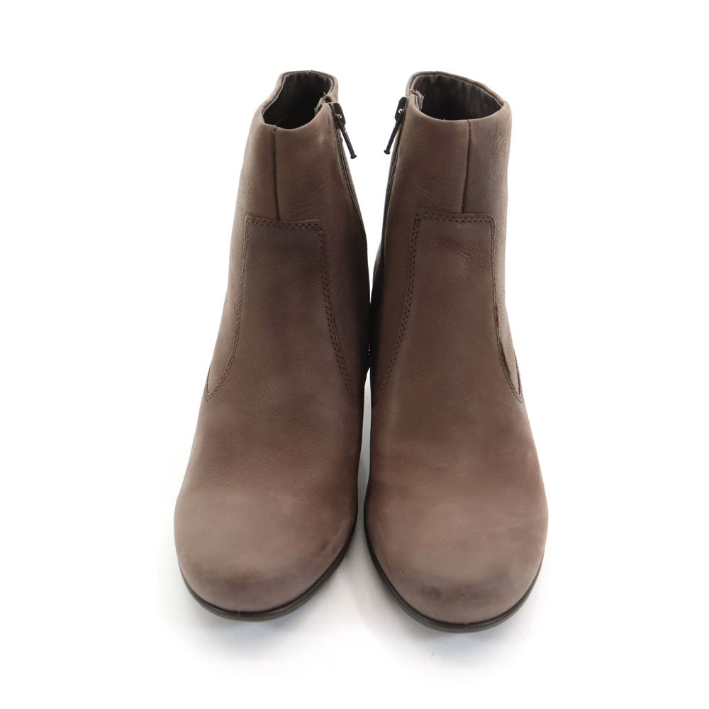 ECHO エコー レザー アンクル ブーツ 39 ブラウン 箱付き23356302072 ショート レディース