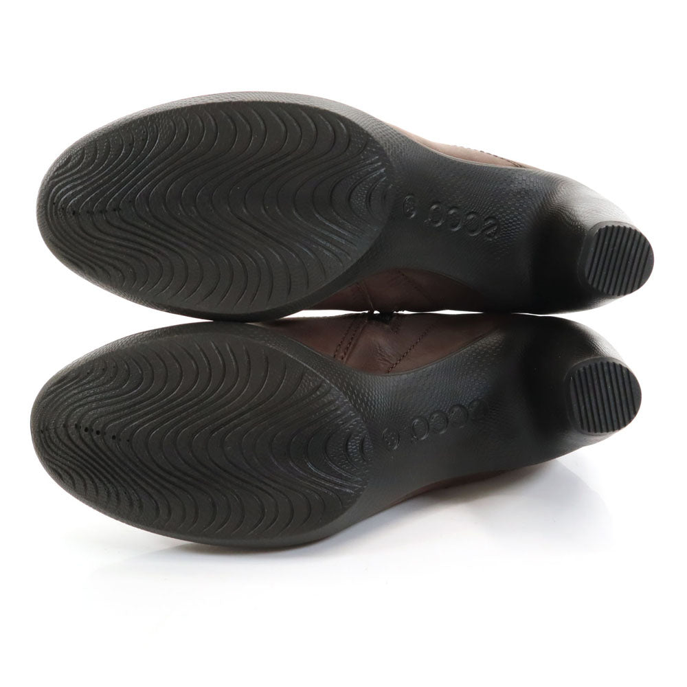 ECHO エコー レザー アンクル ブーツ 39 ブラウン 箱付き23356302072 ショート レディース