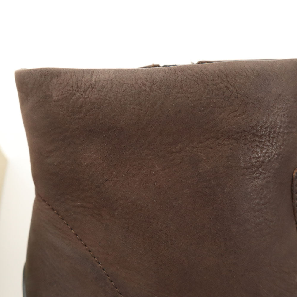 ECHO エコー レザー アンクル ブーツ 39 ブラウン 箱付き23356302072 ショート レディース