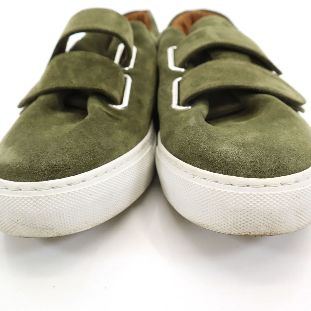 ソロヴィエール イタリア製 RUDY ベルクロ スエードレザー シューズ 40 カーキ ユニセックス スニーカー メンズ