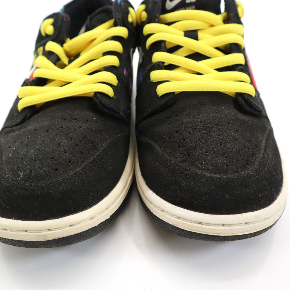 NIKE SB ナイキエスビー タイダイ柄 アイショッド・ウェア ダンク ロー スニーカー 28 ブラック 819674-019 シューレース付き メンズ