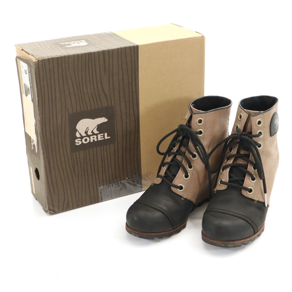 SOREL ソレル ショート ブーツ 26 ブラウン系 箱付き レディース