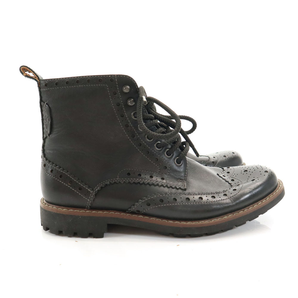 Clarks クラークス ウィングチップ ブーツ 7 ブラック メンズ