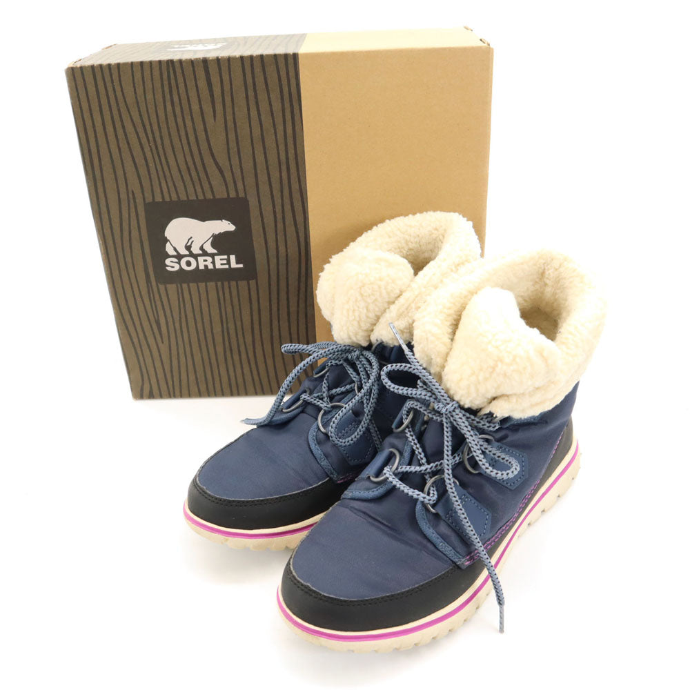 SOREL ソレル COZY CARNIVAL ブーツ 24.0cm ネイビー 箱付き レディース