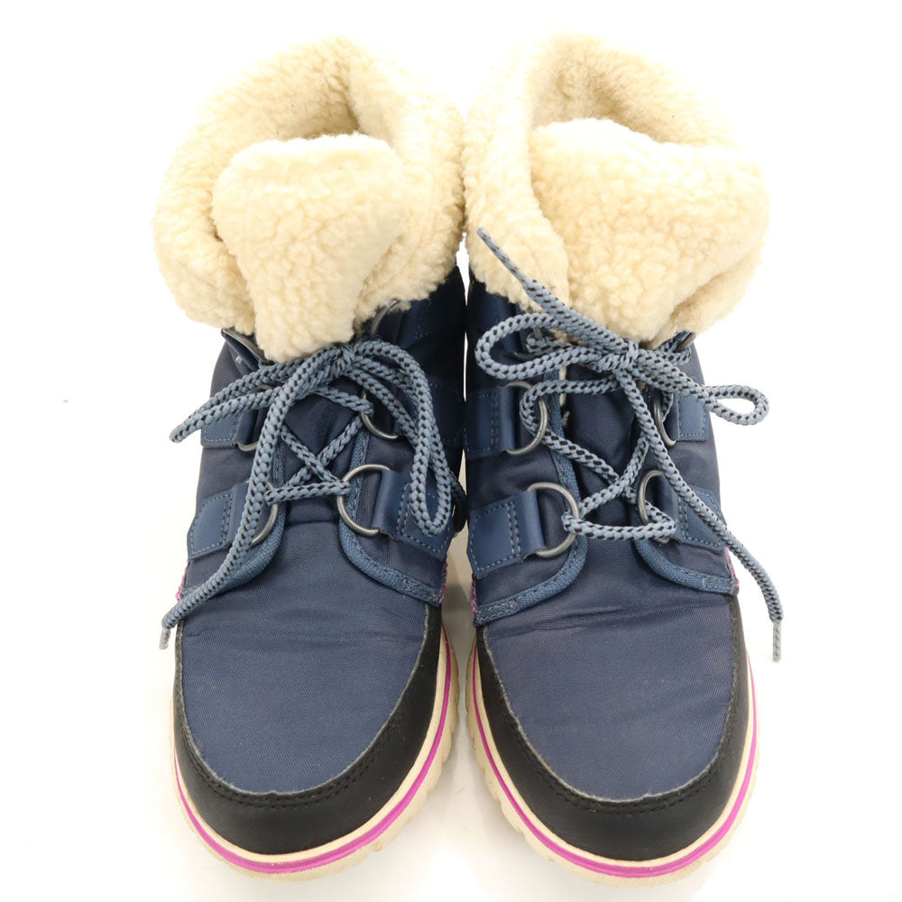 SOREL ソレル COZY CARNIVAL ブーツ 24.0cm ネイビー 箱付き レディース