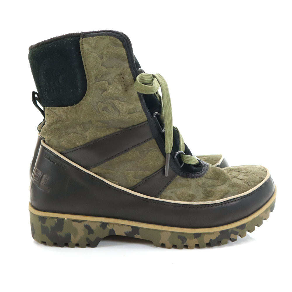 SOREL ソレル 迷彩柄 ブーツ 26 カーキ系 箱付き レディース