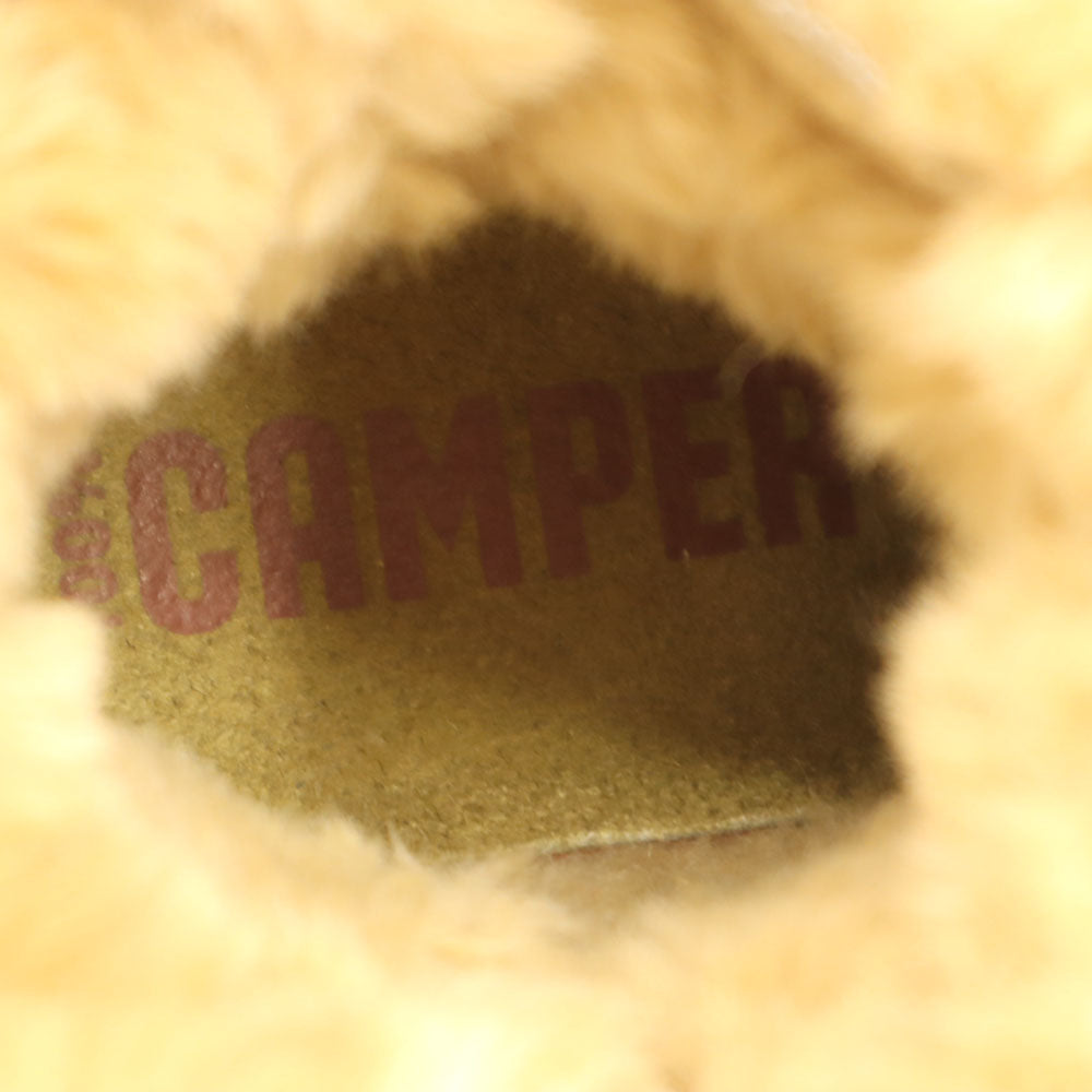 CAMPER カンペール スウェード ムートン ブーツ 38 キャメル レディース