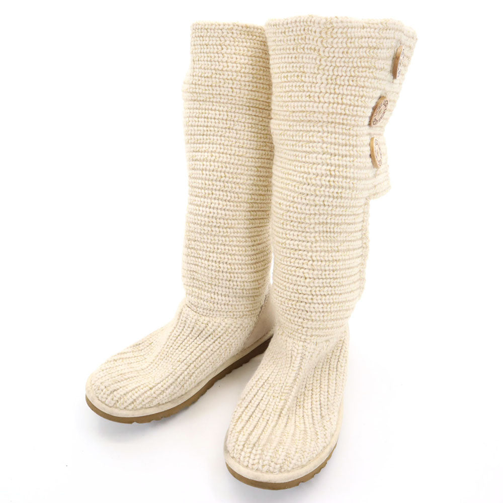 UGG アグ ニット ブーツ 23 アイボリー 1876 レディース