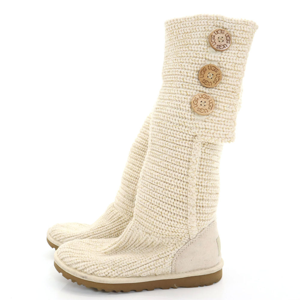 UGG アグ ニット ブーツ 23 アイボリー 1876 レディース