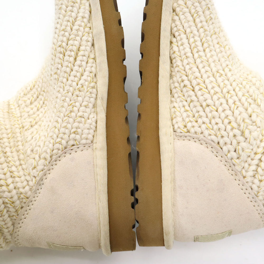 UGG アグ ニット ブーツ 23 アイボリー 1876 レディース