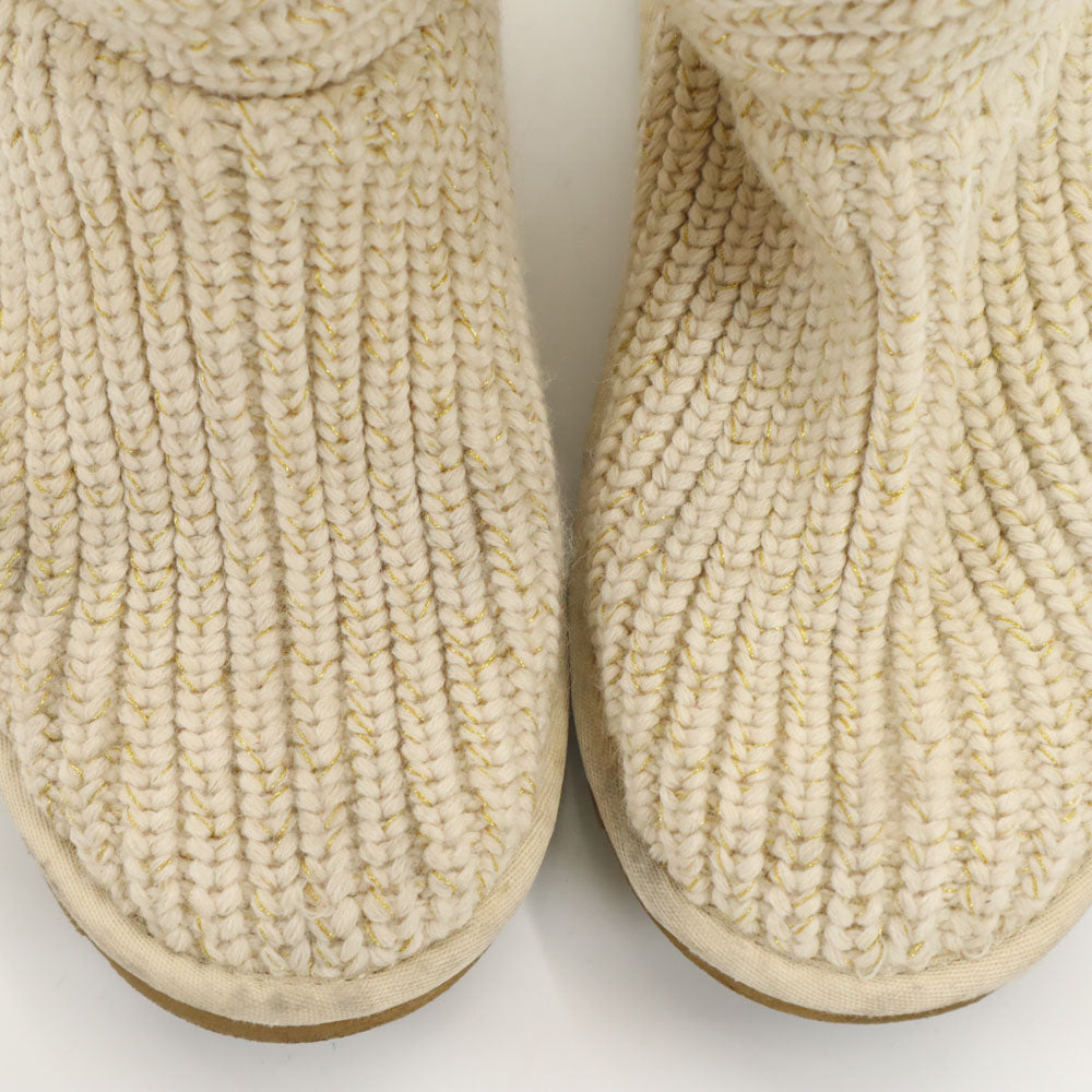 UGG アグ ニット ブーツ 23 アイボリー 1876 レディース