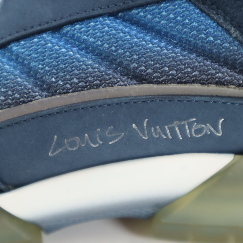 LOUIS VUITTON ルイヴィトン イタリア製 アビューライン スニーカー 8 ネイビー メンズ