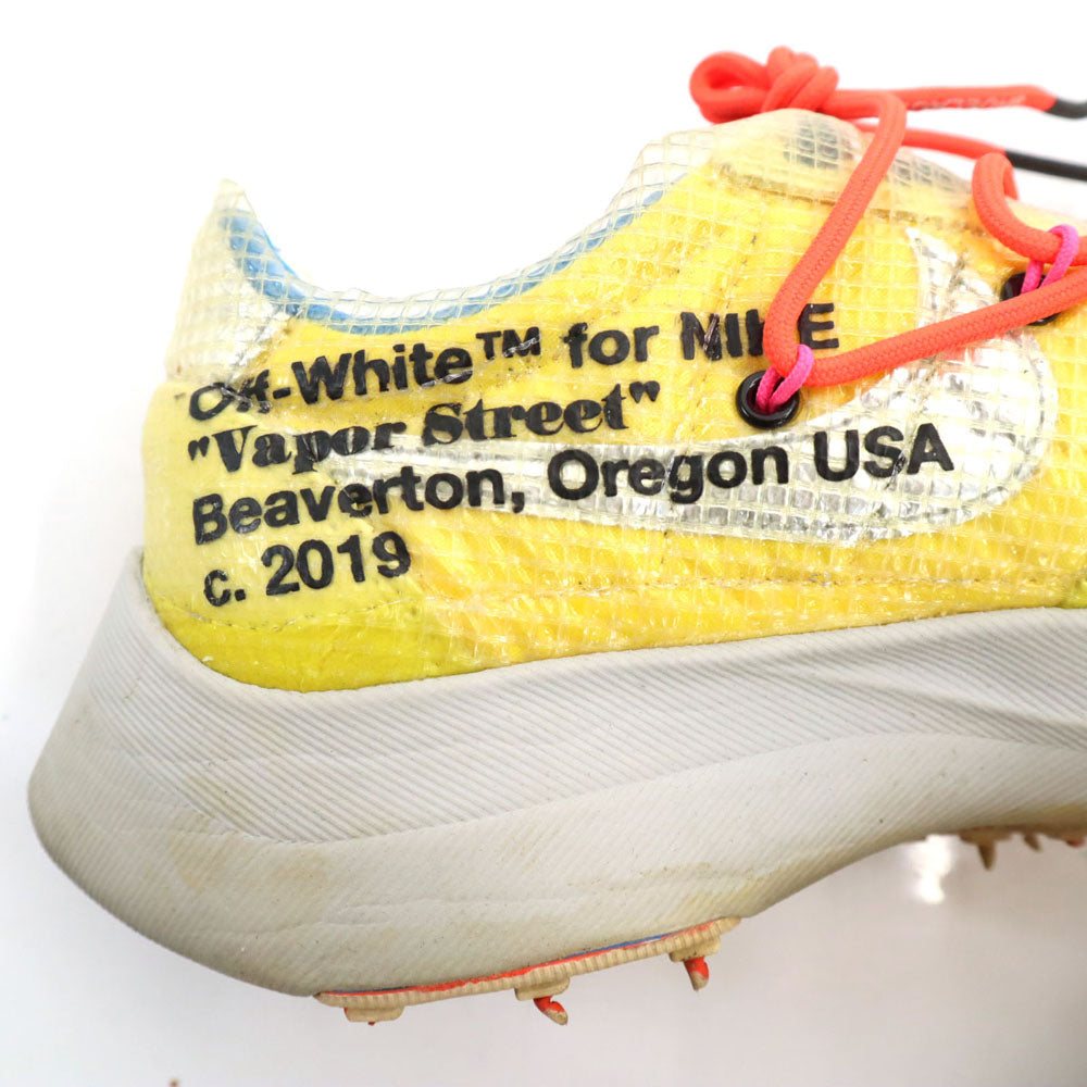 NIKE ナイキ 19AW OFF-WHITE オフホワイト コラボ ヴェイパーストリート スニーカー 24 イエロー CD8178-700 レディース