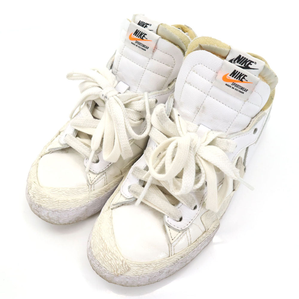 NIKE ナイキ sacai サカイ コラボ ブレーザー ロー スニーカー 24 ホワイト DM6443-100 レディース