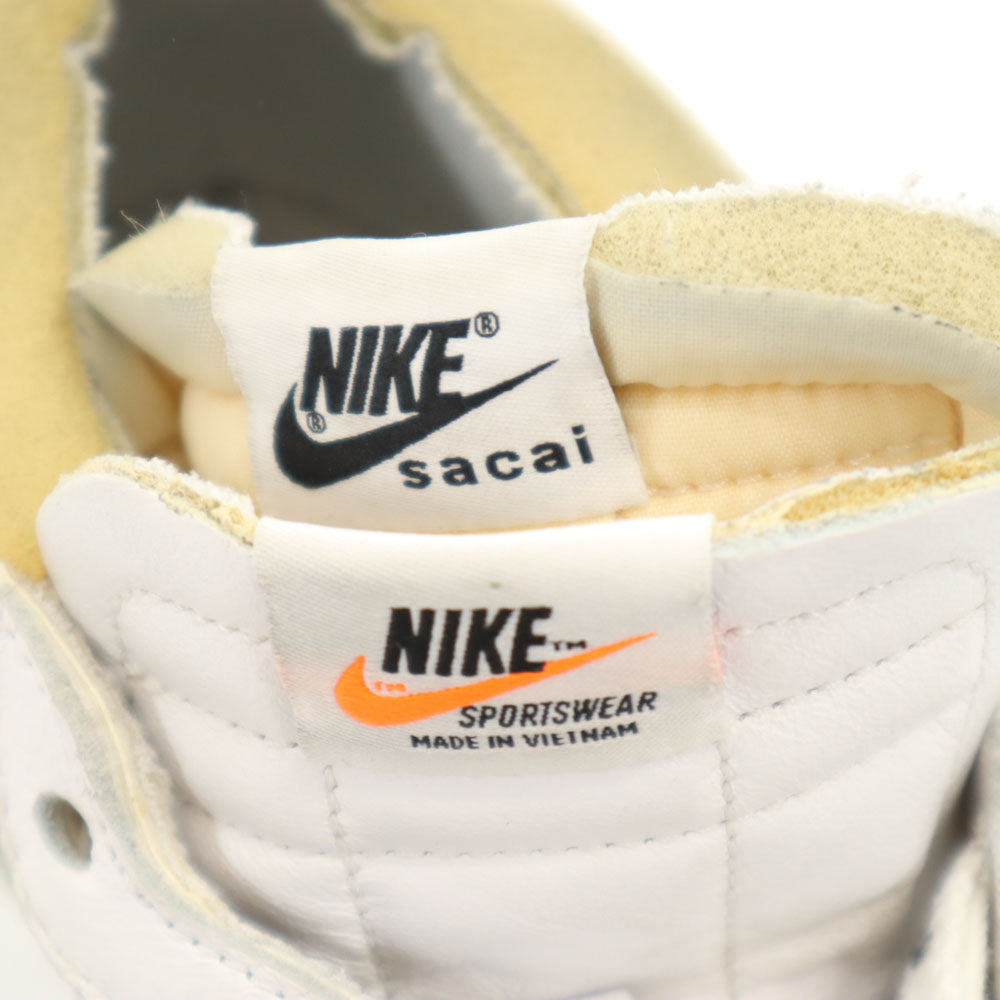 NIKE ナイキ sacai サカイ コラボ ブレーザー ロー スニーカー 24 ホワイト DM6443-100 レディース