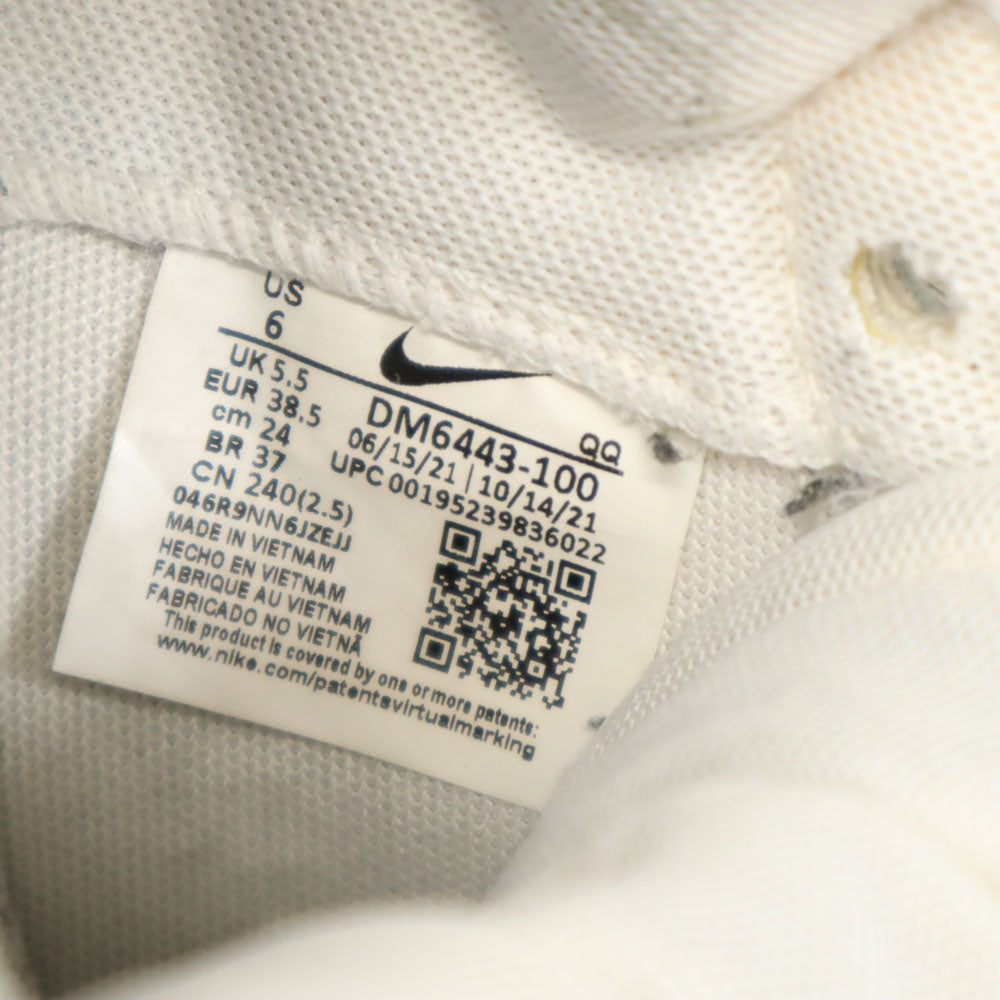NIKE ナイキ sacai サカイ コラボ ブレーザー ロー スニーカー 24 ホワイト DM6443-100 レディース
