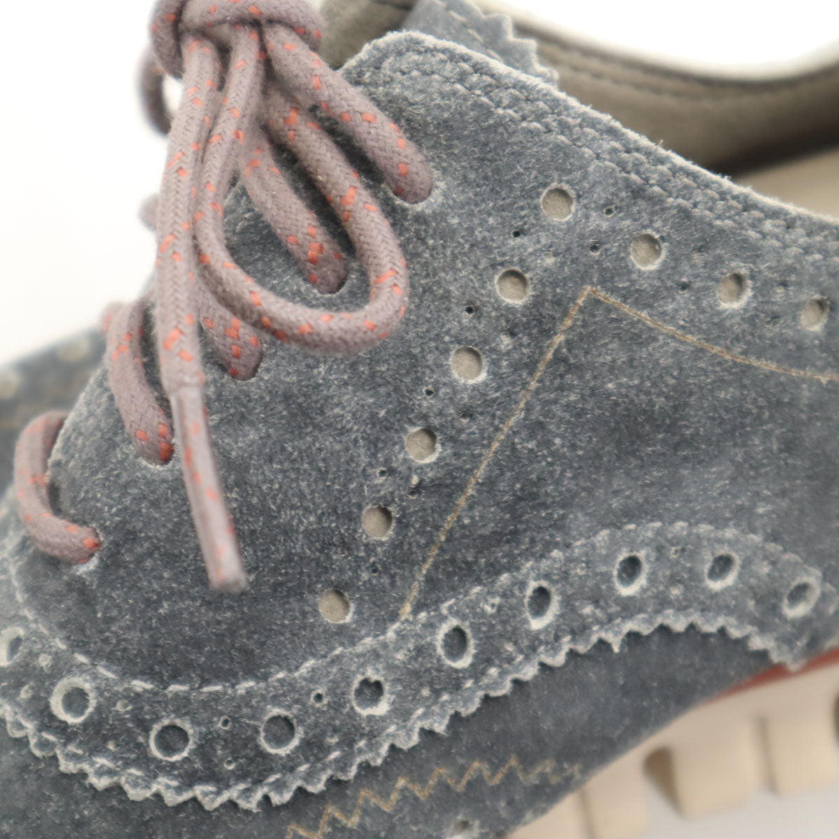 COLE HAAN コールハーン ゼログランド ウィング オックスフォード スエード レザーシューズ 9M チャコールグレー C29670 メンズ