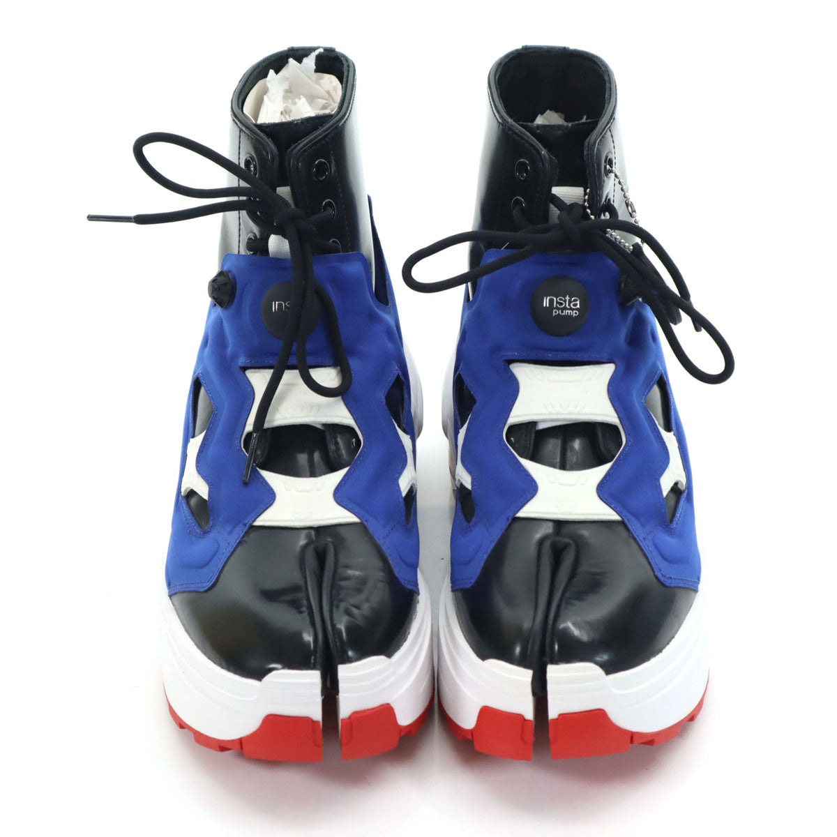 未使用 Maison Margiela メゾンマルジェラ リーボック コラボ 足袋 ポンプフューリー スニーカー 28 ブルー S34WU0024 メンズ